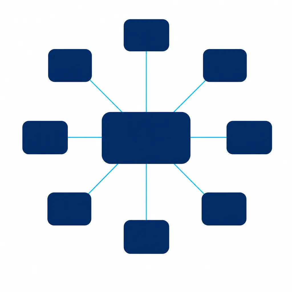 Hub-and-spoke diagram: a central Max Data node connected to eight source cards including Max Database, Marketplace, an 80k+ Community, the DBD Registry, Associations, M&A data, Partners, and Local networks.